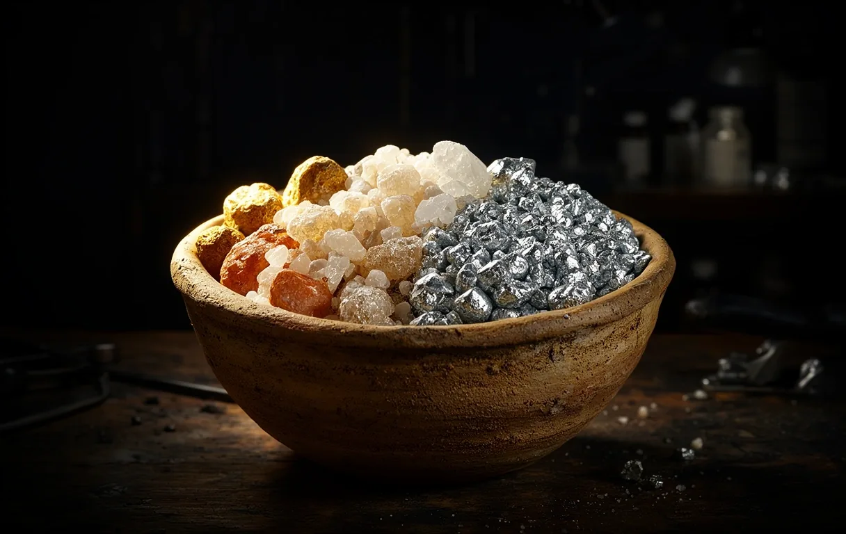 Minerales crudos y sales de magnesio